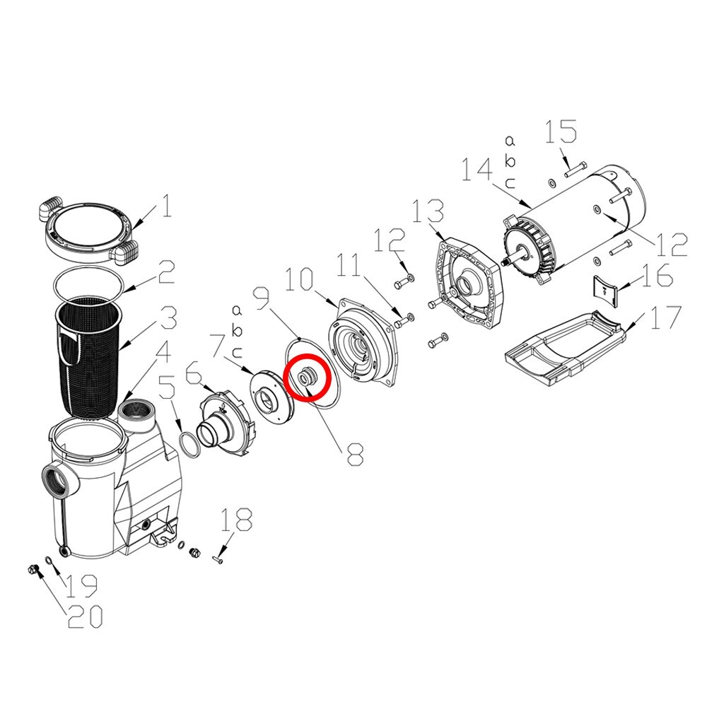 Impeller Seal Replacement For Silent Flow Inground Swimming Pool Pump