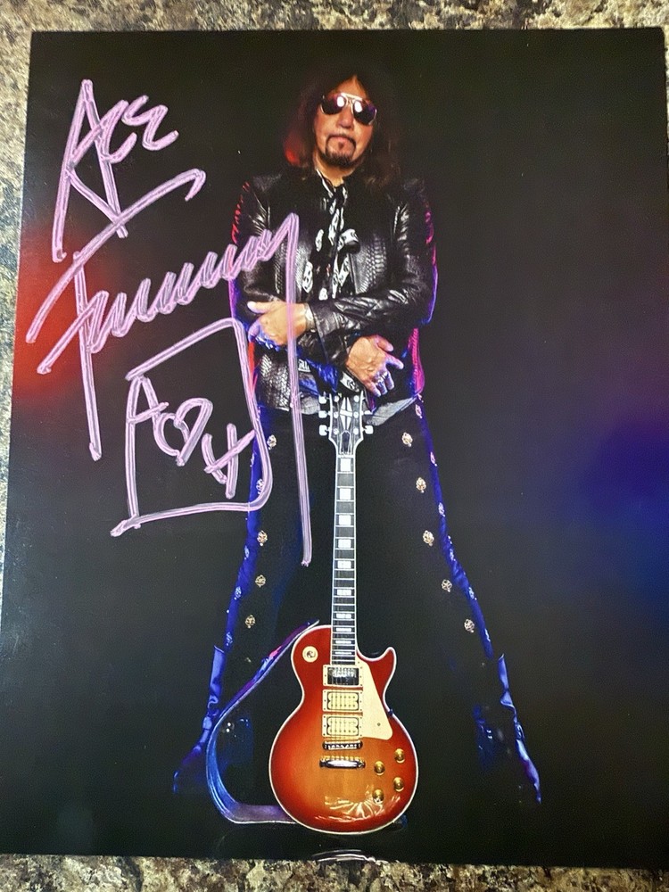 Ace Frehley Signed 8x10