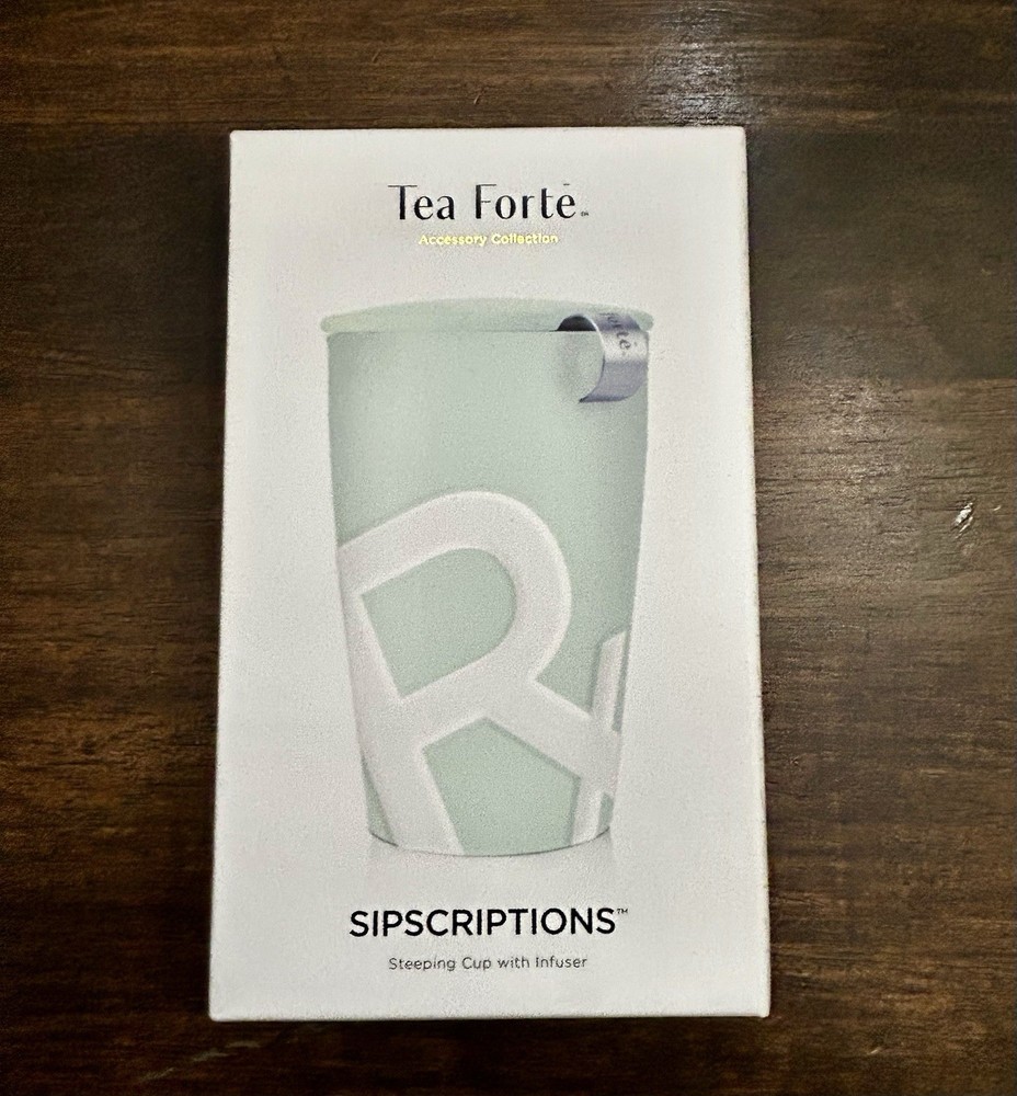 TEA FORTE ACCESSORY COLLECTION - KATI STEEPING CUP W/ INFUSER-SIPSCRIPTIONS -NEW