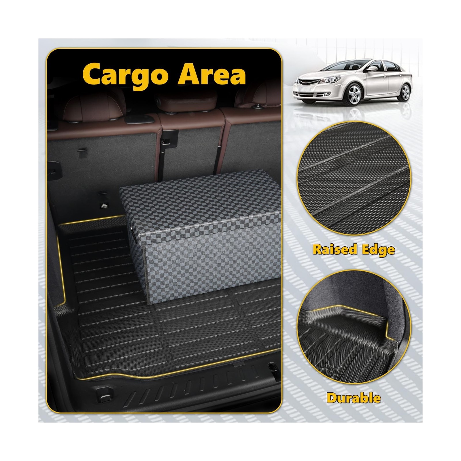 Floor Mats & Cargo Liner for Hyundai Santa FE 2021-2023(Not for Hybrid), All ...