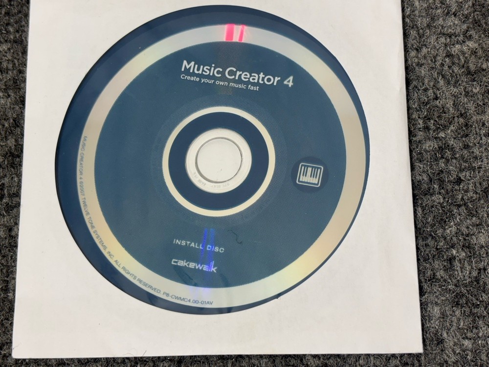 Cakewalk Music Creator 4 Software CD PC