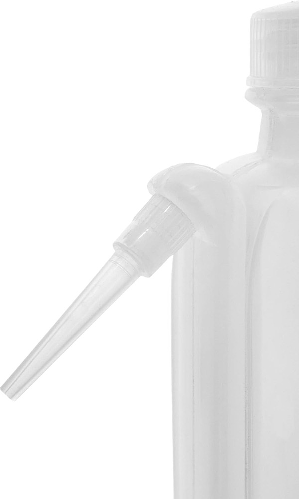 Wash Bottle, 500ml - Polyethylene - Translucent, Unbreakable - Screw Cap with...