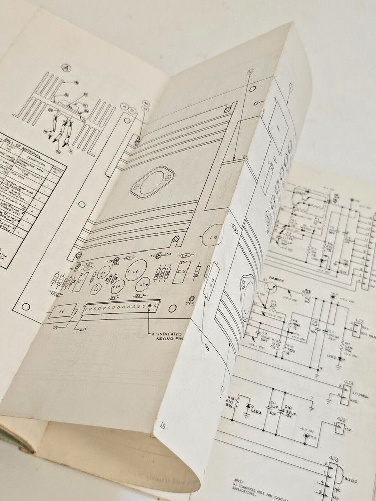 WILLIAMS DEFENDER COCKTAIL VIDEO GAME SCHEMATICS MANUAL & 3 SHEETS