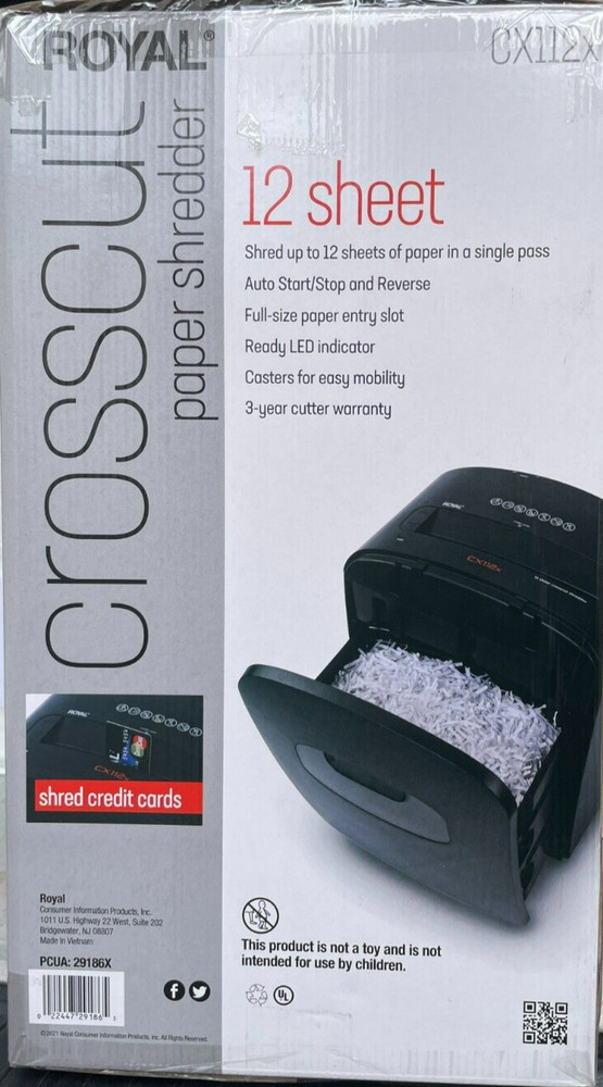 Royal - 112MX - Medium Duty Shredder - Black