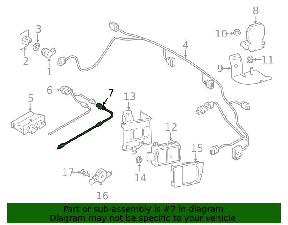 Genuine Audi Sensor Harness 4K5-962-239