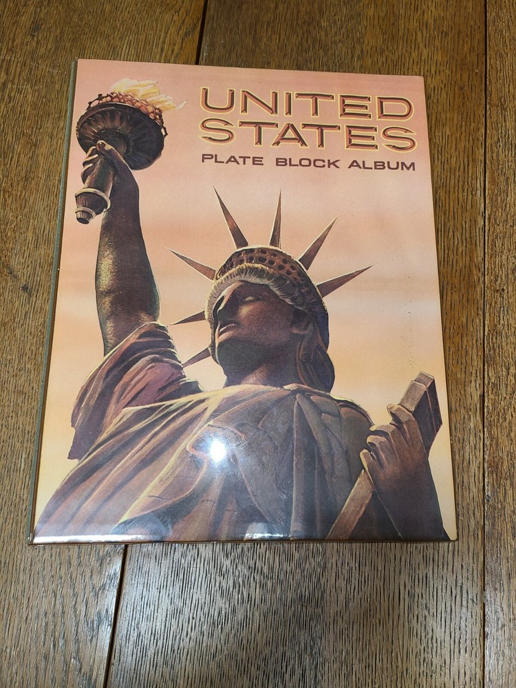 HARRIS LIBERTY BLOCK  Postage  Stamp Album  with  appx 172 block stamps