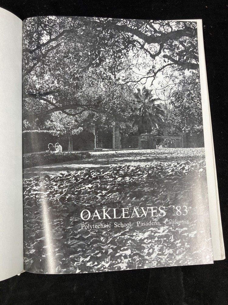 1983 POLYTECHNIC SCHOOL YEARBOOK, OAKLEAVES, PASADENA, CALIFORNIA