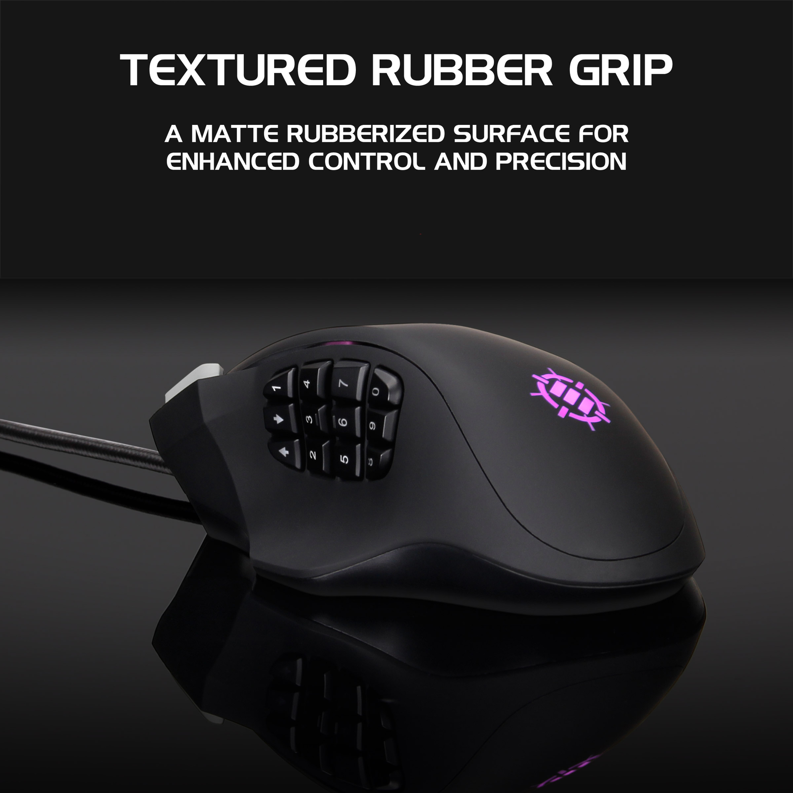 ENHANCE Theorem 2 MMO Gaming Mouse with 13 Programmable Side Buttons