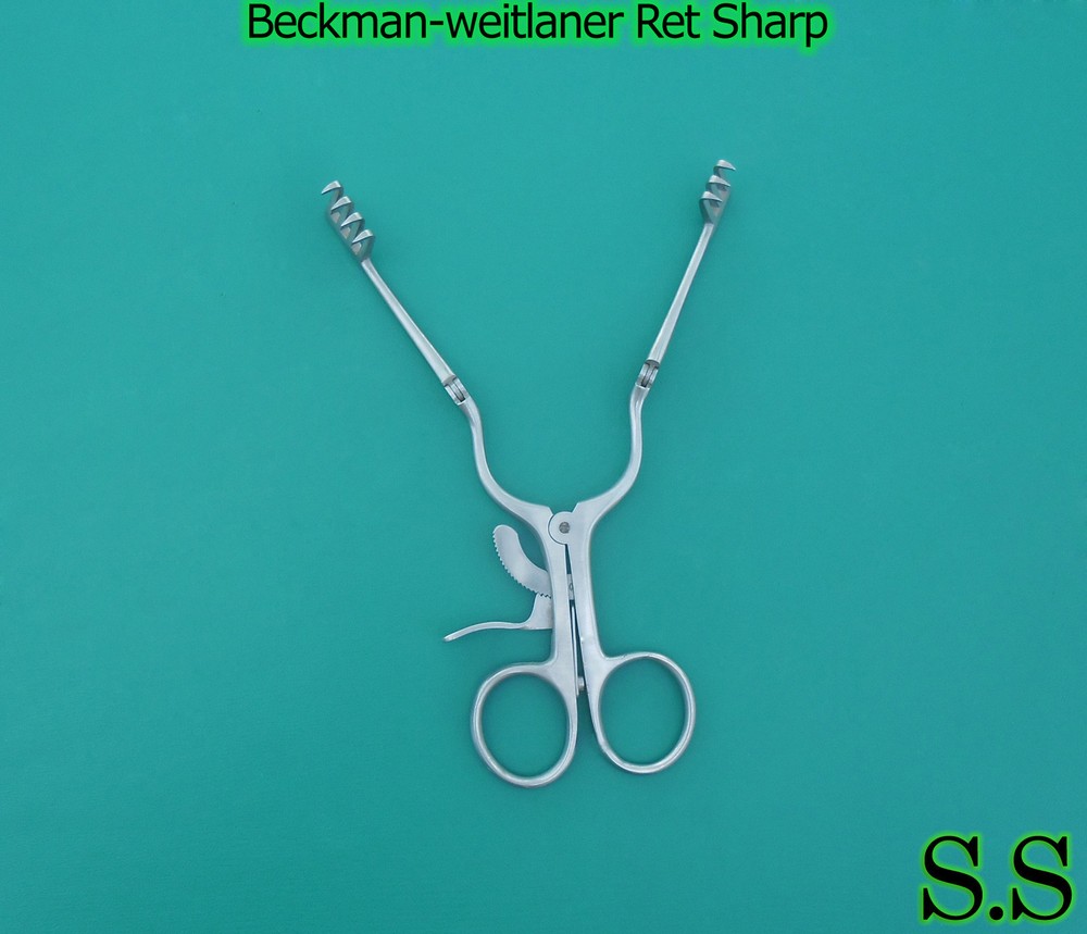 BECKMAN-Weitlaner Retractor 6" 3x4 SHARP Hinged Blade