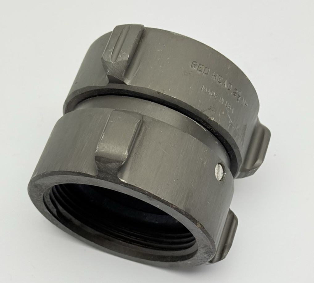 RED HEAD 2-1/2" NH DOUBLE FEMALE COUPLER ADAPTER