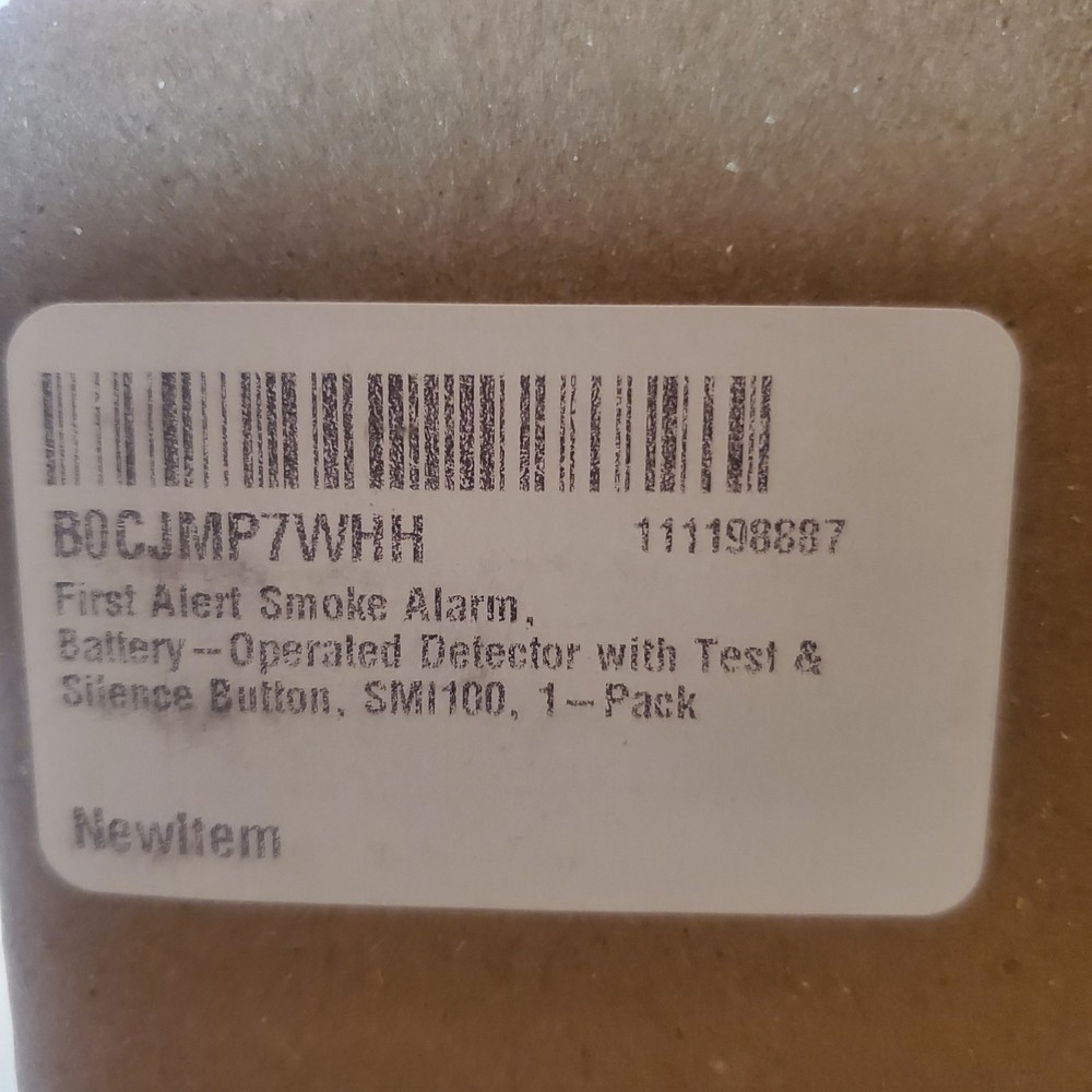 First Alert Smoke Alarm SM 100
