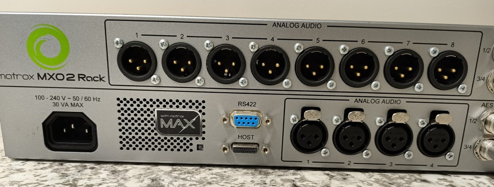 Matrox MXO2 Rack MAX SD/HD I/O Device Capture Complete w/Accessories