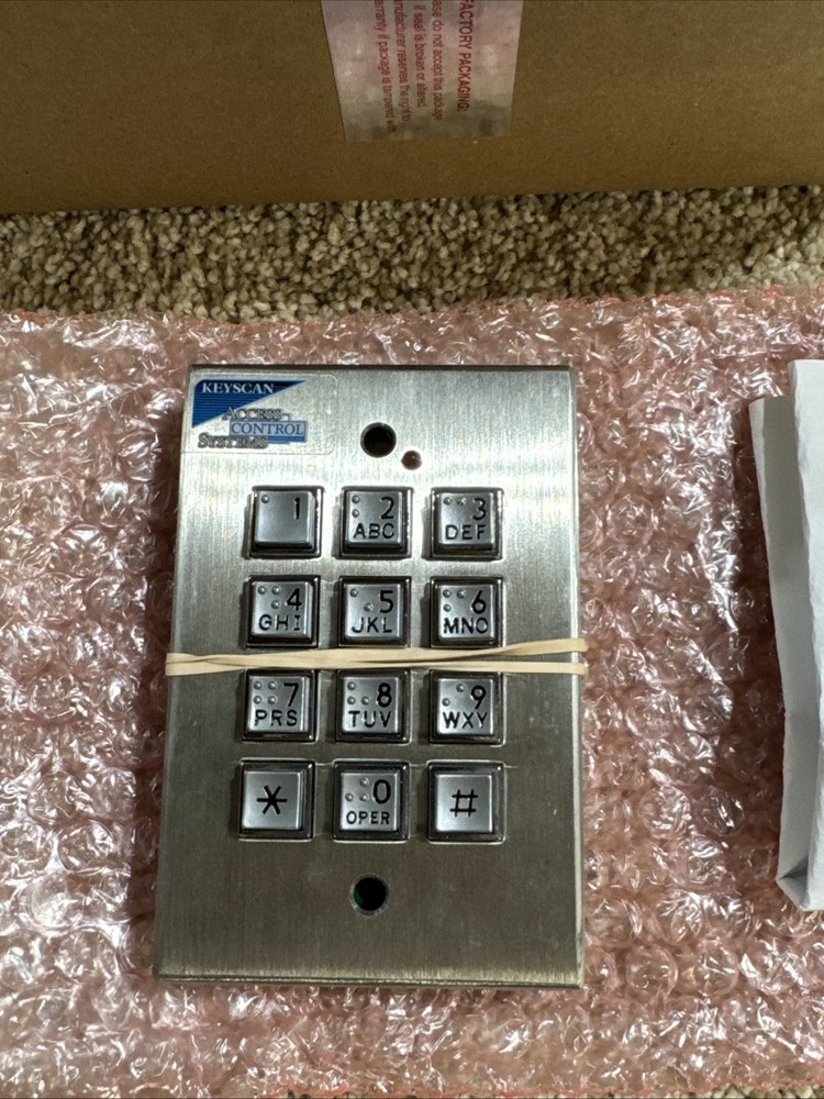 Keyscan Access Control Systems Number Push Button Keypad Panel WSSKP-1