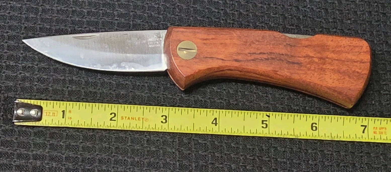 Estwing EKA Swede Wood Folding Pocket Knife Made In Sweden