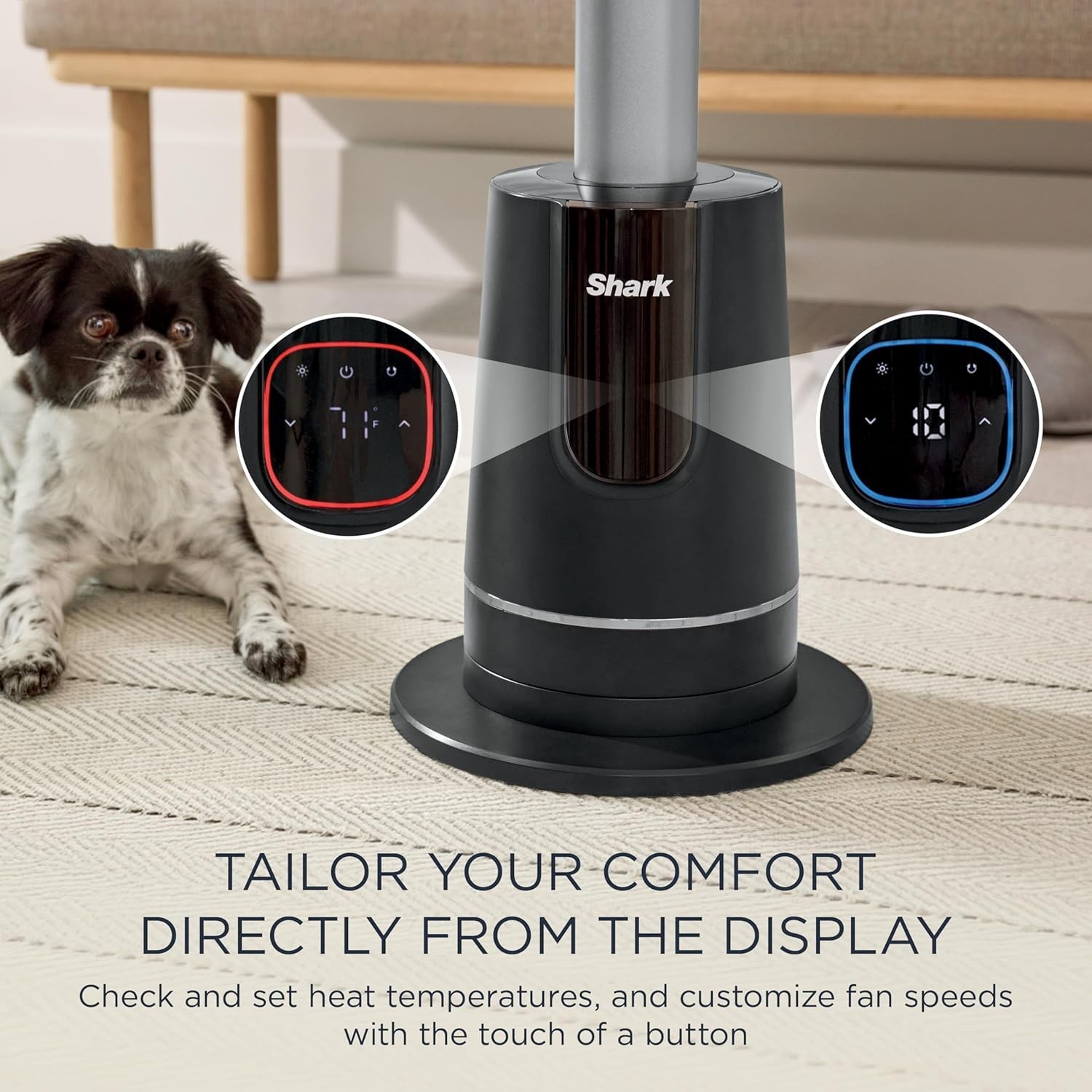 Shark TurboBlade Cool + Heat – 2-in-1 Bladeless Tower Fan & Space Heater for Cus