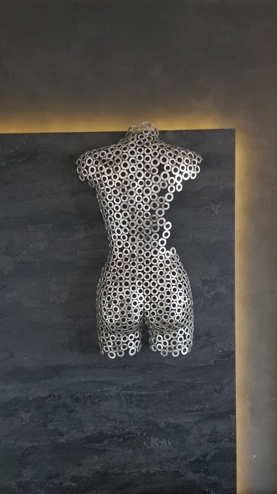 Metal figure on the wall - Handmade