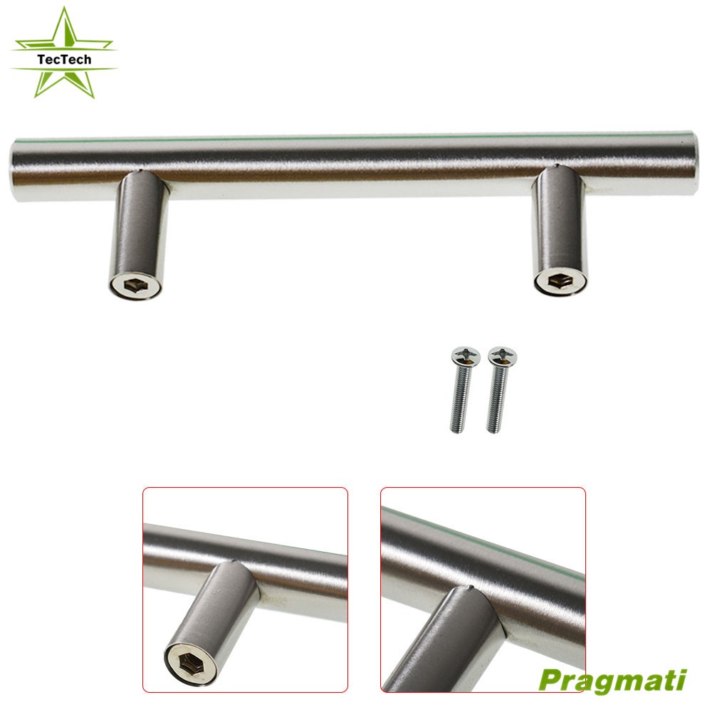 30 Pack 5 inch Stainless Steel T Bar Pulls Knobs Cabinet Door Kitchen Drawer US