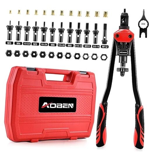 16" Rivet Nut Tool, Professional Hand Rivet Nut Setter 16" Rivet Nut Tool Kit