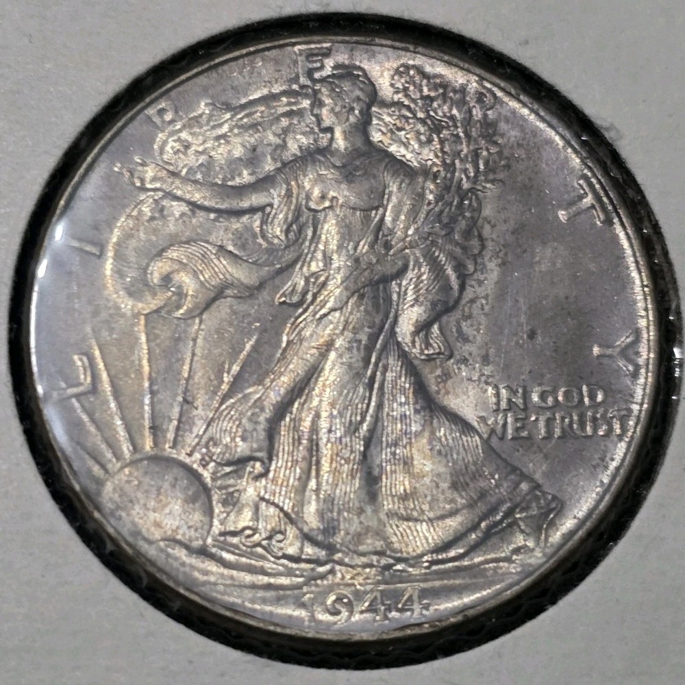 1944 Walking Liberty Silver Half Dollar 50c Almost Uncirculated Coin