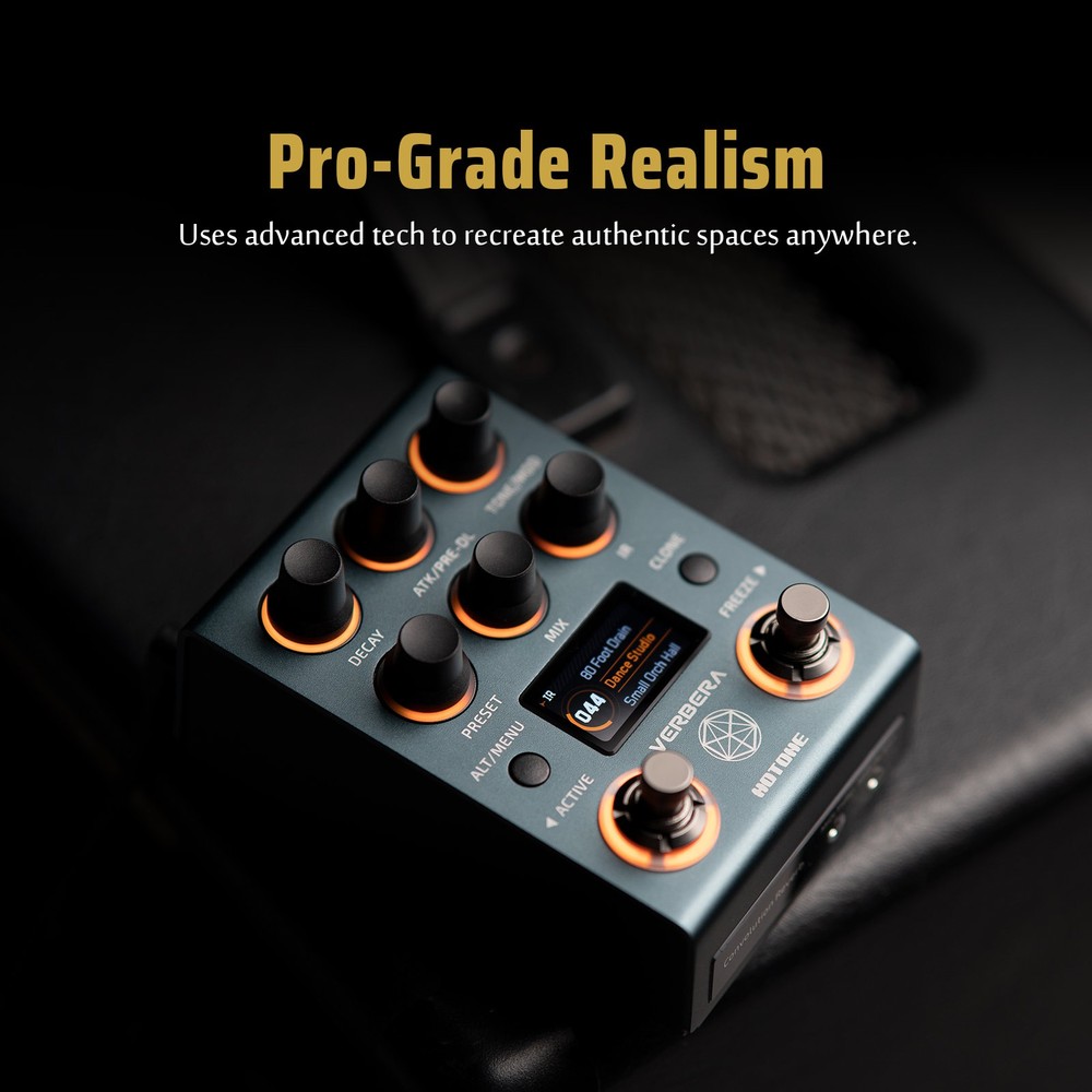 HOTONE Verbera Hardware Convolution Reverb Pedal with Instant IR Loading