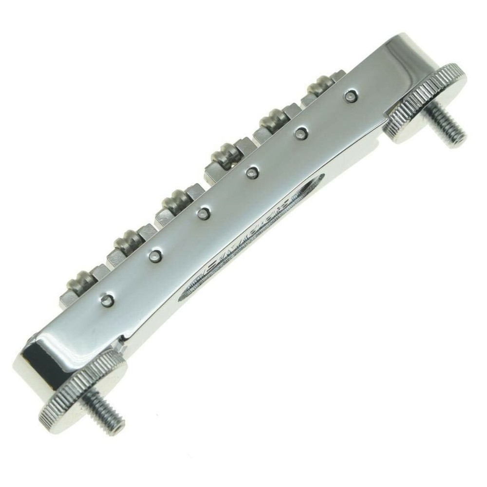 *NEW Roller Saddle BRIDGE M4 Threaded Post for Gibson TuneOMatic Les Paul Chrome