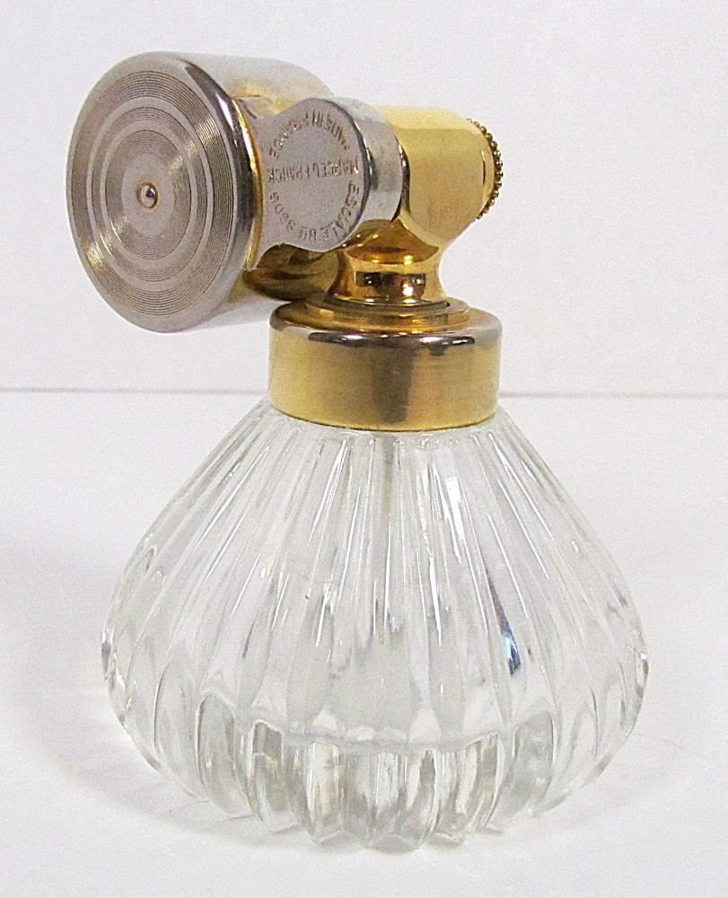 VINTAGE MARCEL FRANC CUT GLASS PERFUME BOTTLE