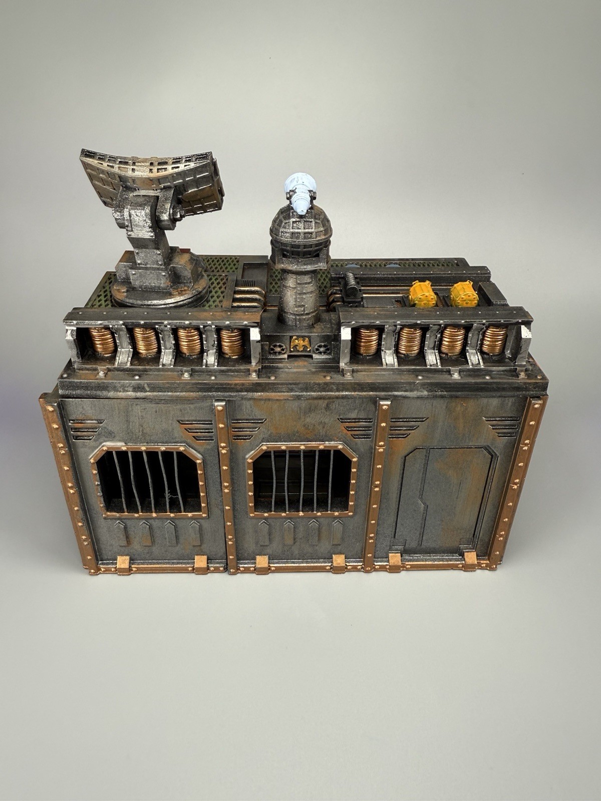 Painted Satellite Installation Station War hammer 40K Inspired Terrain Kill Team