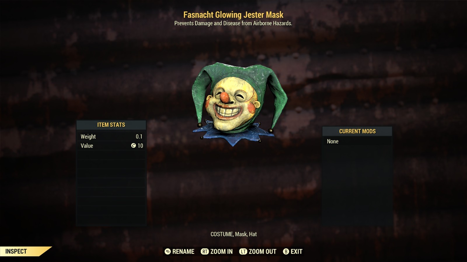 Glowing buffoon Mask  Xbox