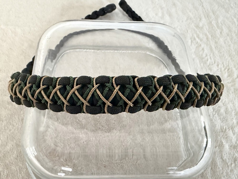 Green, Tan And Black Bow Wrist Sling