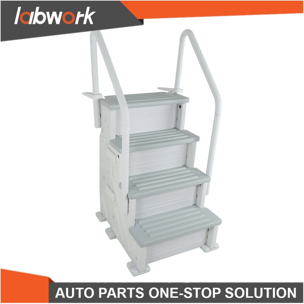 Labwork 4 Step Above Ground Swimming Pool Step Ladder Heavy Duty System Entry