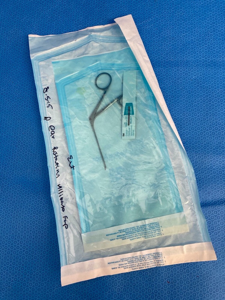 Rotating Smooth Jaw Micro Forceps ENT 3"