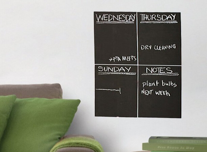 DCWV 2 Pack Chalkboard Wall Decals - 4 Sheets Each 7.75 in Self Adhesive