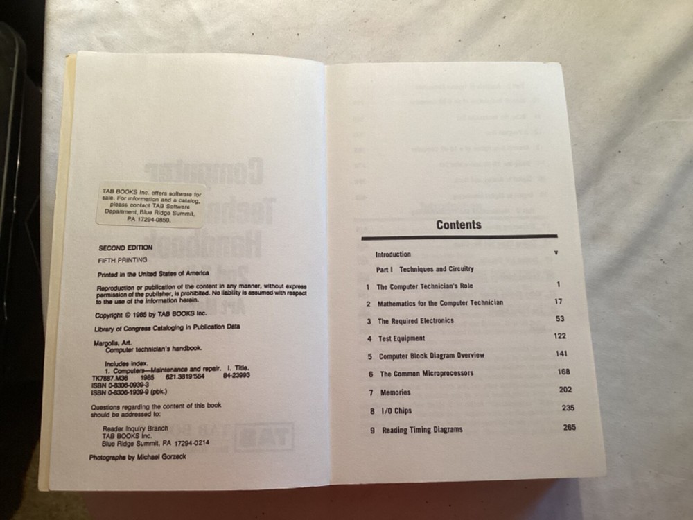 1985 Computer Technician's Handbook 2nd Edition, Art Margolis