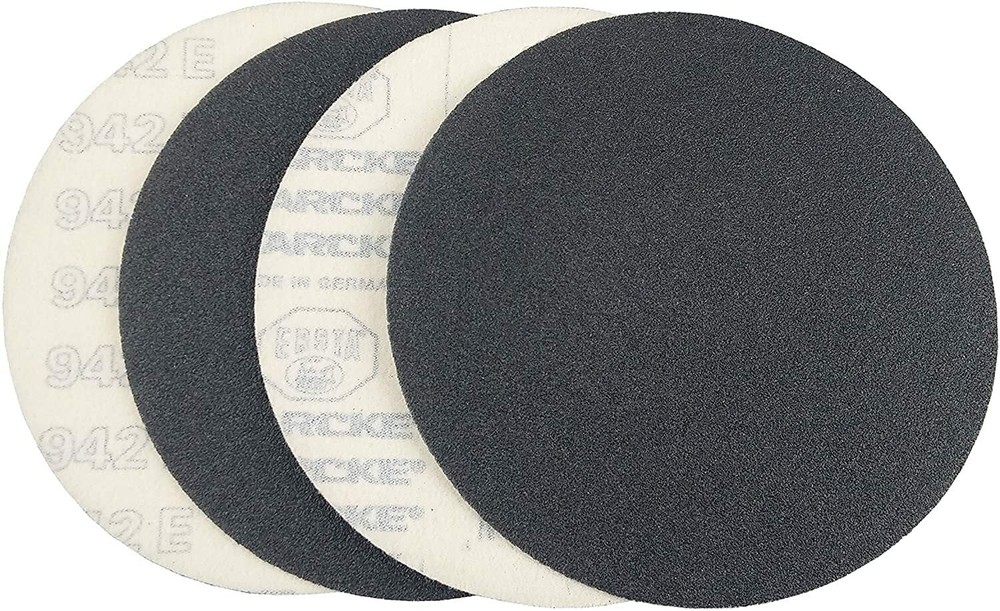 Starcke Premium 4 Inch Hook and Loop Grip Sanding Discs Black Silicon Carbide