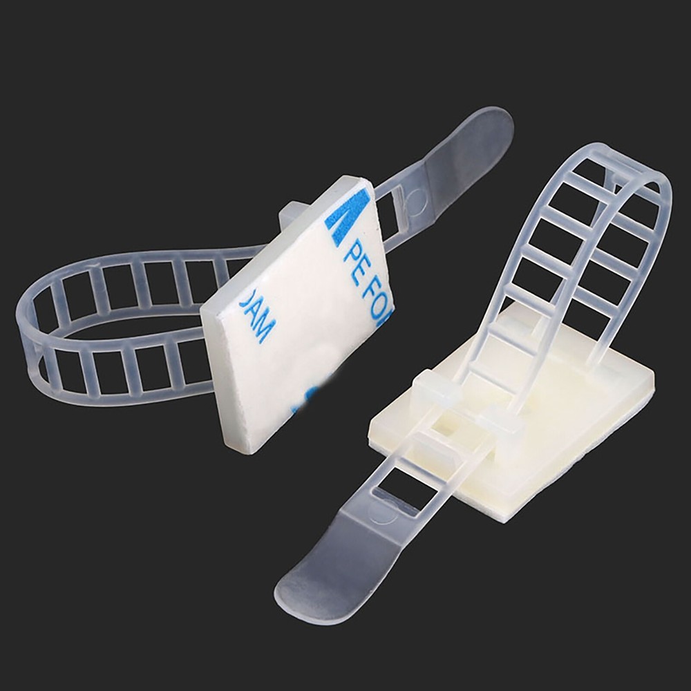 Nylon Cable Tie Base Saddle With Zip Ties Cradle Mounts Base Clips Cable Holder
