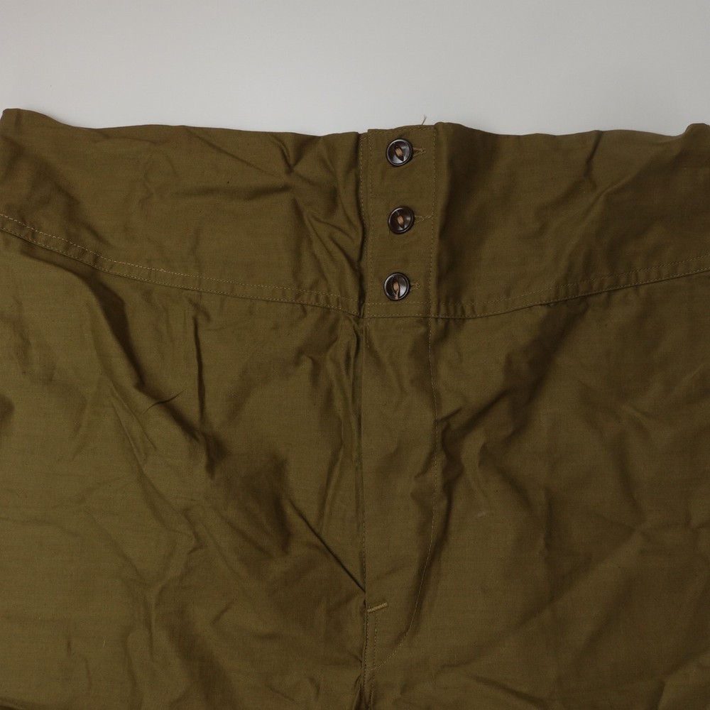 Vintage WWII Military 40s Button Shorts Boxers Size 32 Morton Rose Olive Green