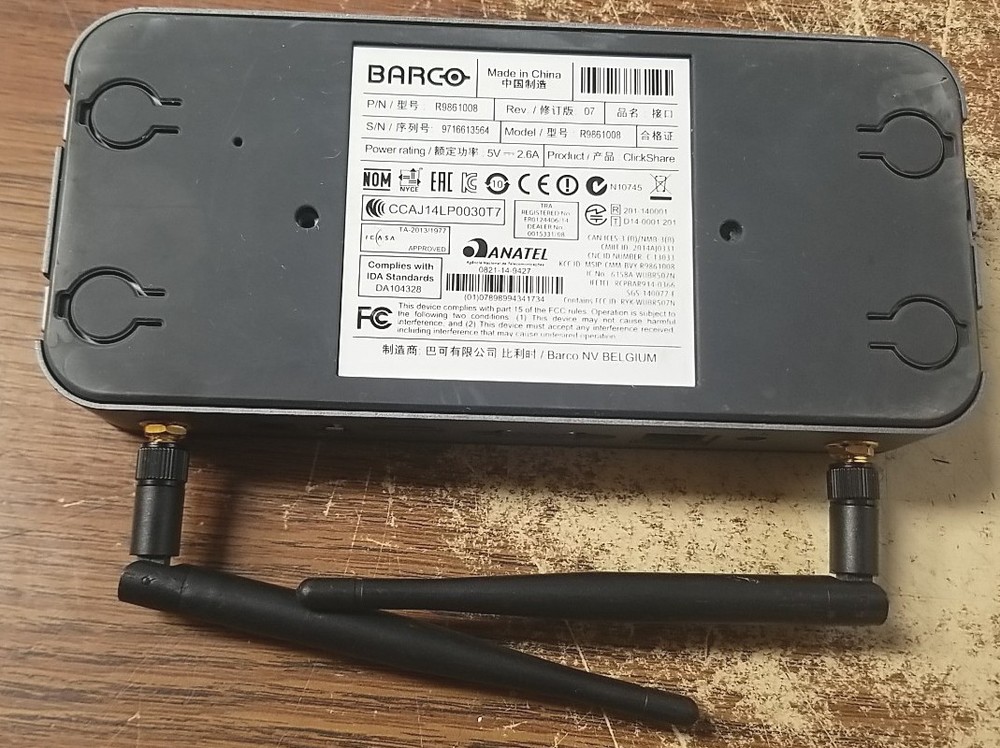 Barco ClickShare R9861008 Wireless Presentation System. *READ⬇️*