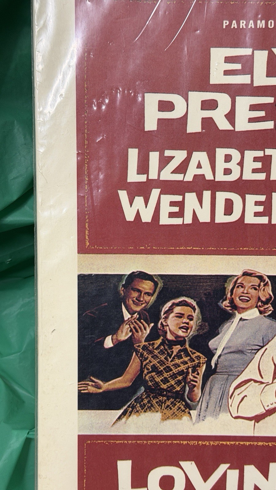 Vintage Elvis Presley Loving You 1957 Original Movie Poster Paramount