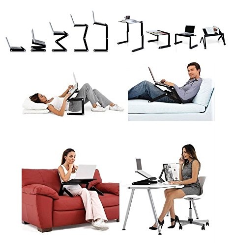 Adjustable Lap Desk Laptop Computer Portable Multifunctional Ergonomic Vented...