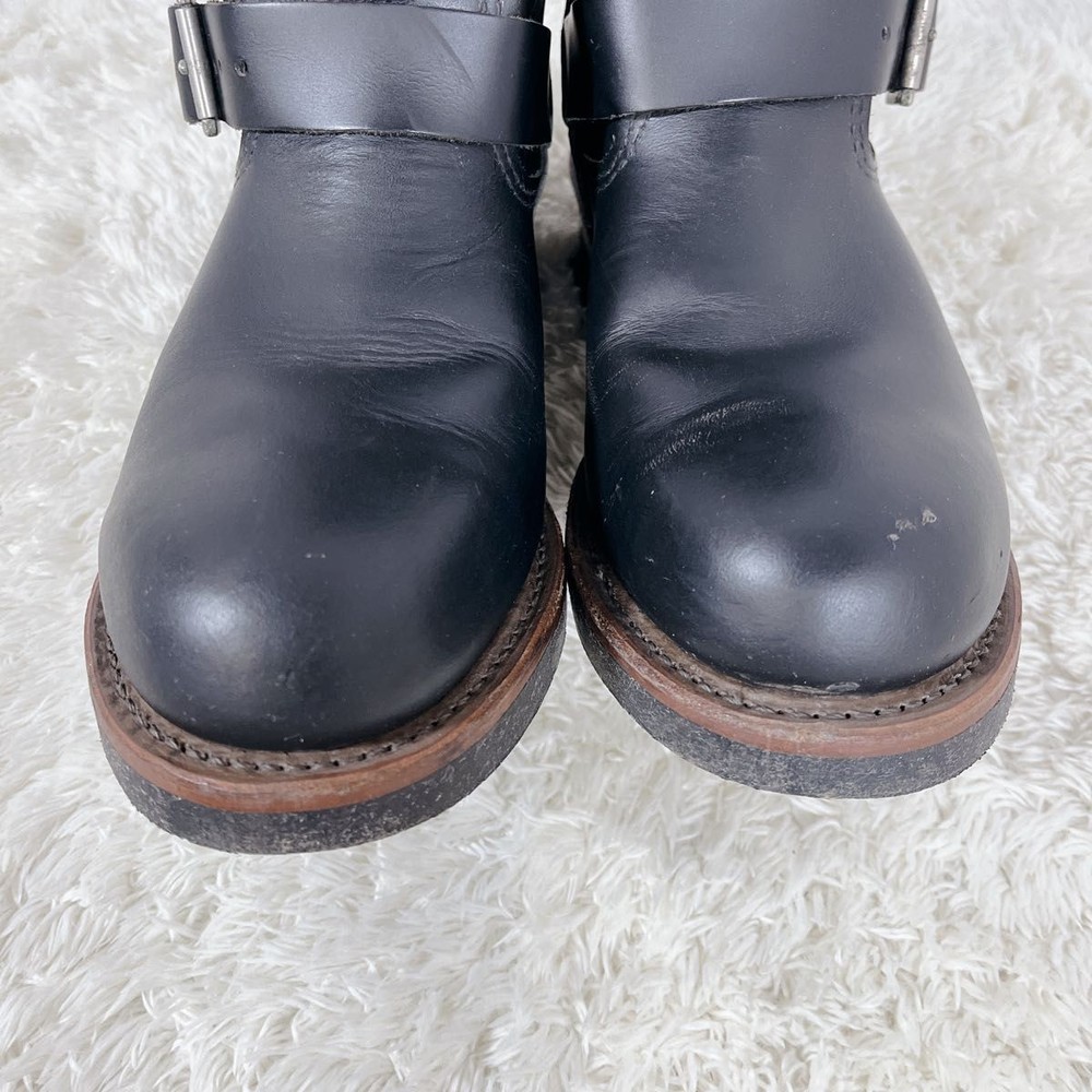 RedWIng Boots 2268 Leather Black Engineer Boots Size 9D