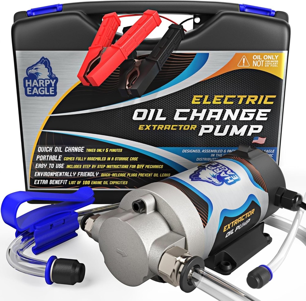 Durable Electric Oil Change Pump - 100W, Quick-Release Design & Safety Features