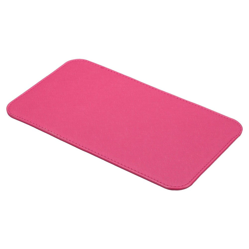 Handbag Base Shaper, 9x6 Inch Rectangle Leather Bag Liner Board, Rose Red