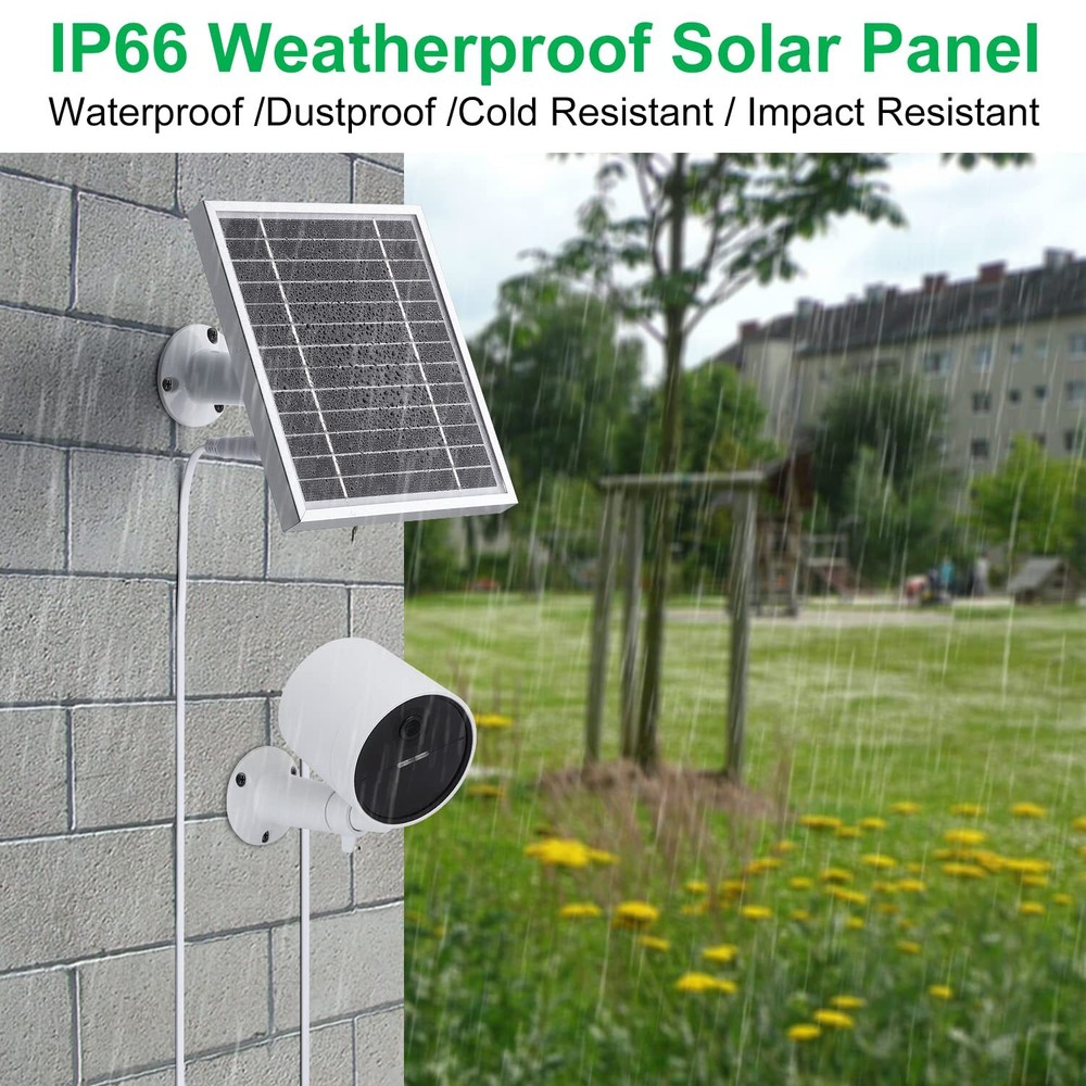 Solar Panel Compatible with SimpliSafe Outdoor Security Camera,Power Your Simpli