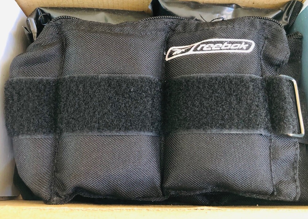 Reebok￼ 10 Pound Pair (5 Lb ea) Adjustable Ankle Weight