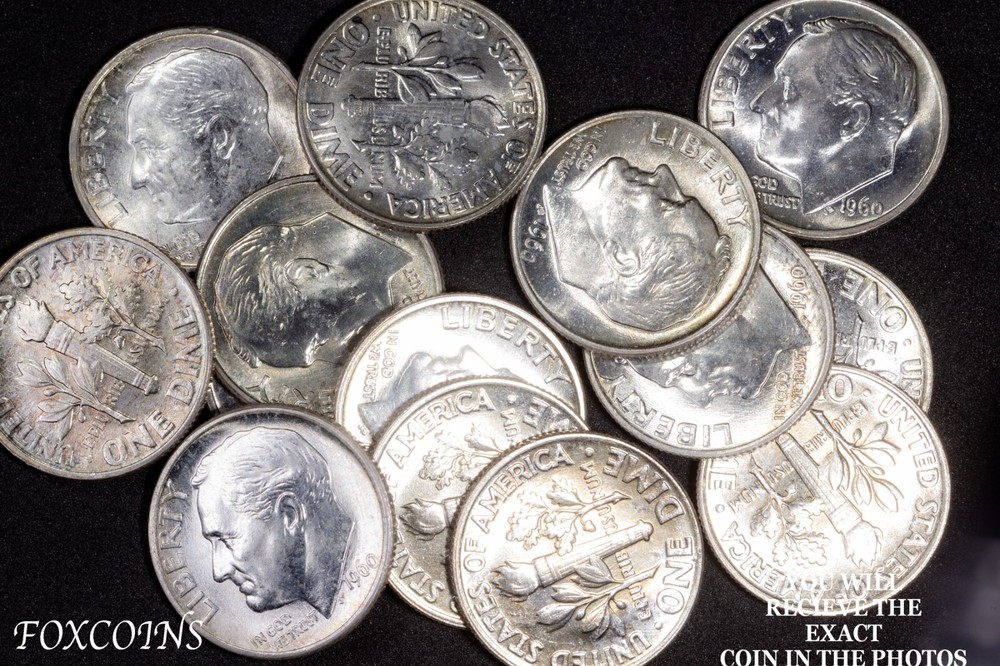 SILVER !!!!    GET THIS 1960-P Roosevelt Dime - Gem BU - 90% Silver