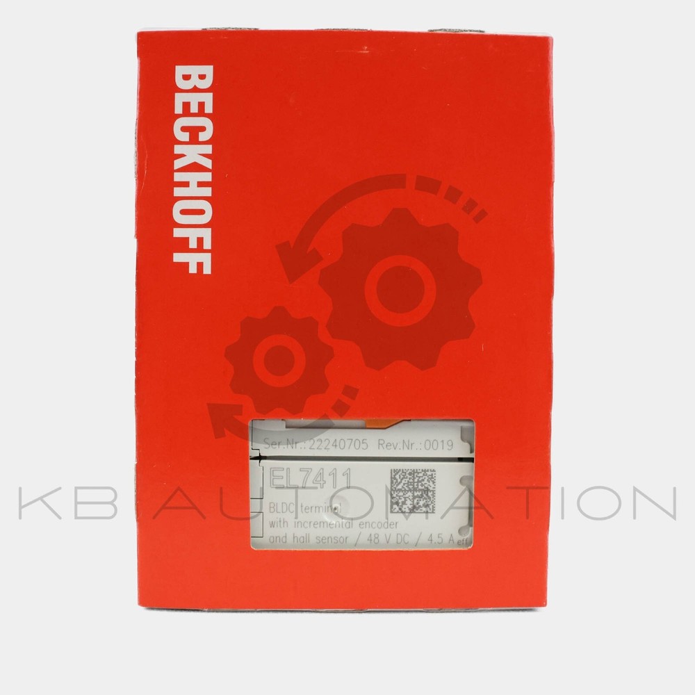 Beckhoff EL7411 EtherCAT Terminals, 1-channel motion interface, BLDC motor
