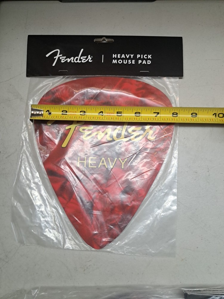Fender Red Heavy Pick Mouse Pad #9100570107