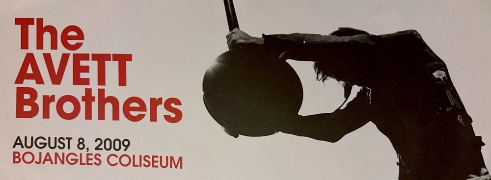 The Avett Brothers Concert Poster 8.5”x22”Bojangles Coliseum Aug 8 2009
