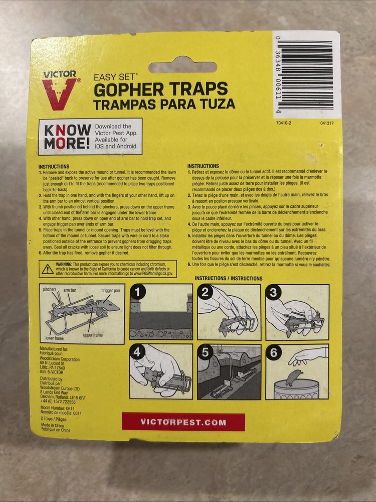 Victor 0611 Easy Set Gopher Trap Twin Pack