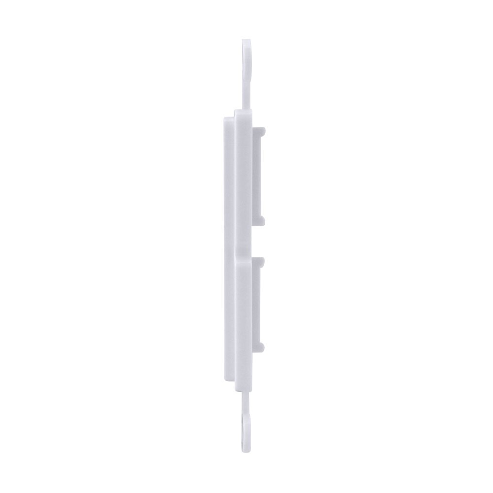2-Port Single Gang Keystone Decora Style Insert Strap (White, 10 Pack)